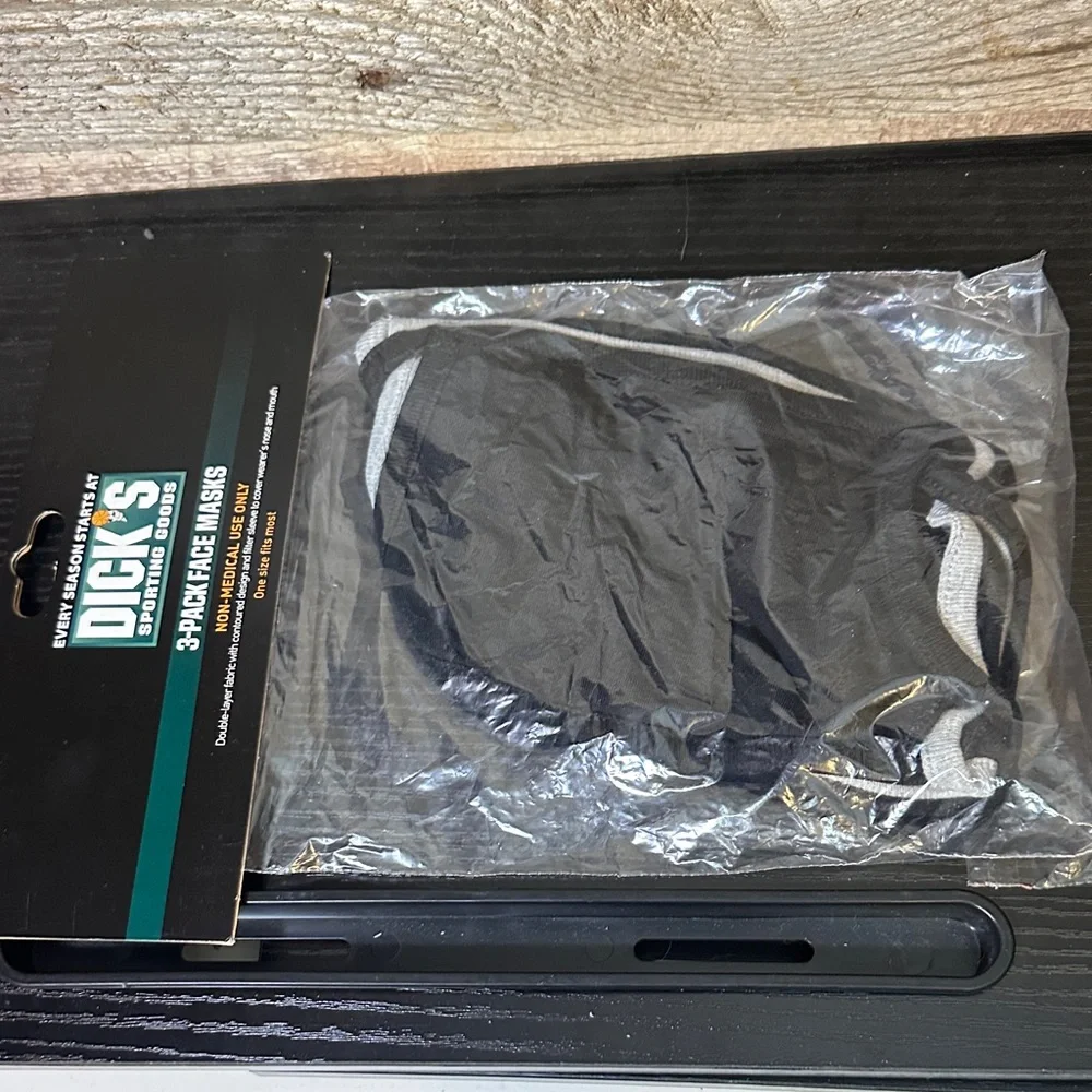 DSG Black and Gray Face Masks - 3 Pack